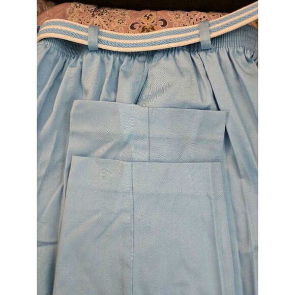 Vintage Alfred Dunner Womens Light Blue Pleated Pants With Belt Size 12 - Picture 7 of 8